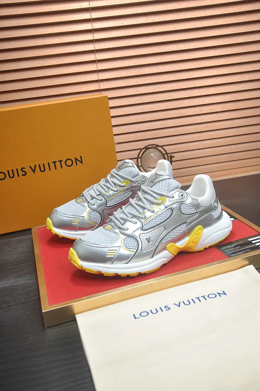 Men's men's shoes 💰640💶[LOUIS VUITTON] (couples 💑 style) new original order 🍀LV Louis Vuitton * - top version of LV classic trendy shoes! Made of imported original fabrics, mesh lining, and original wear-resistant rubber foam outsole! High quality products! Size (Female 35-39) (Male 39-44)